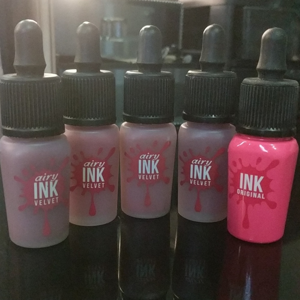 Peripera lip stain bundle. Korean cosmetics